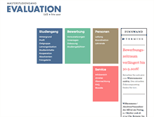 Tablet Screenshot of master-evaluation.de